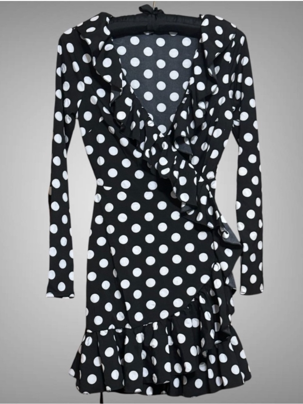 ÉTOPHE STUDIOS POLKA DOTS WRAP DRESS SIZE SMALL